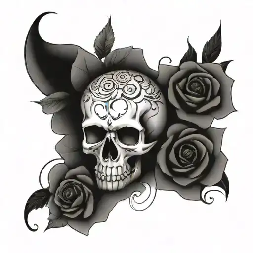 Skull And Roses