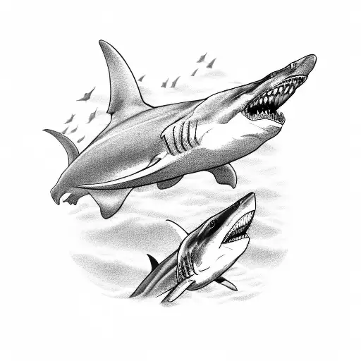 Genger Riding A Shark