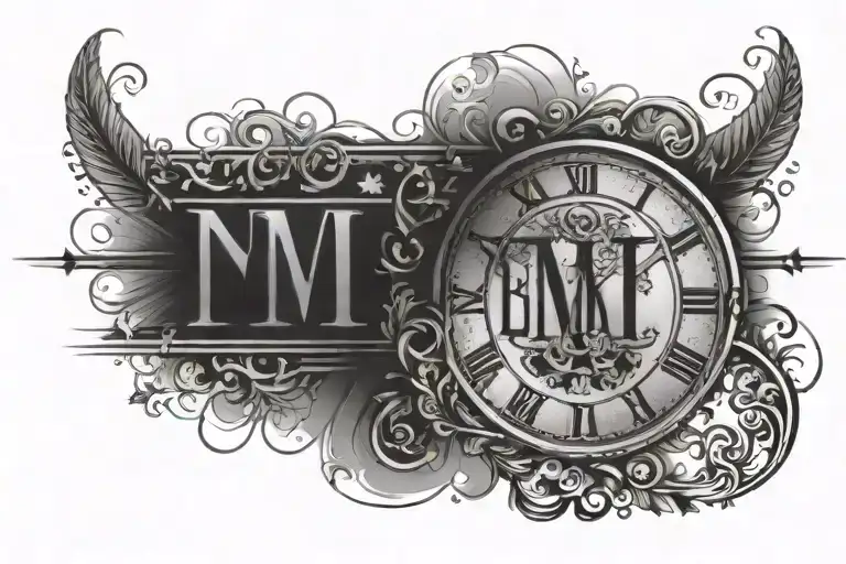 10 4 2022 Roman Numerals Forearm Design