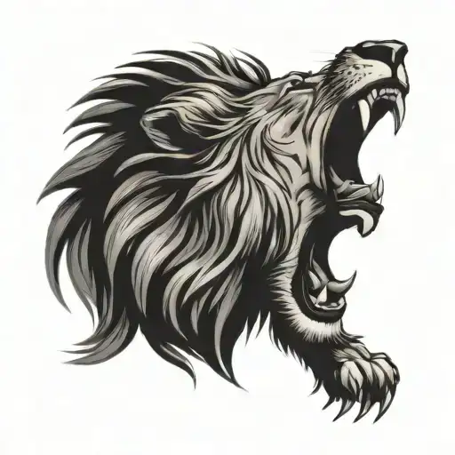 Lion Roaring