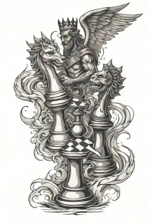 Good Vs Evil Chess Match