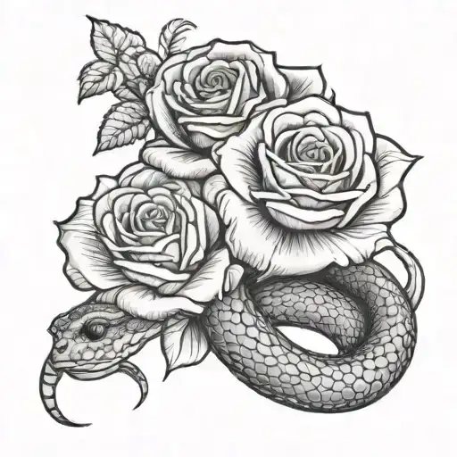 Rose And Snake