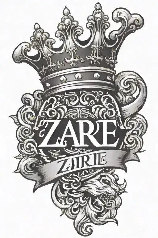 The Name Zaire With A Crown Over The Z E Letters