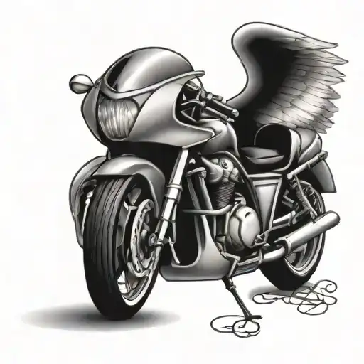 Angel And Sport Bike