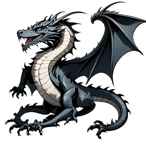 Dragon On The Back And A