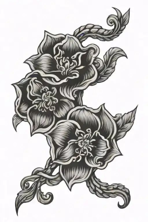 Aries Flower Intertwined