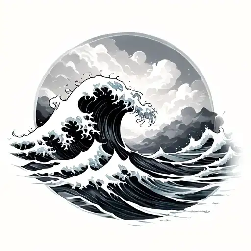 Ocean Waves Crashing