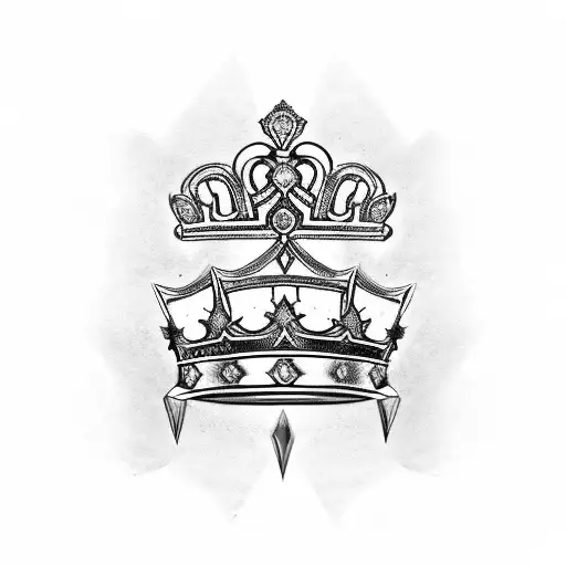 Kings Crown With Roman Numerals