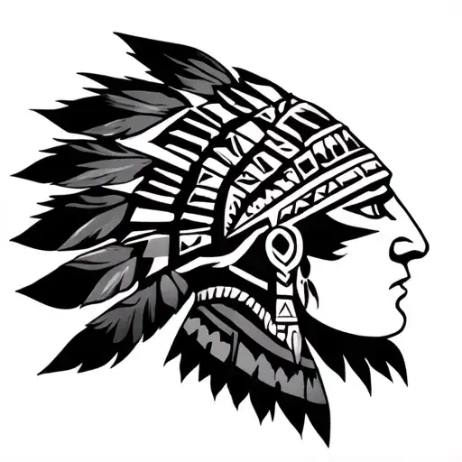 Aztec Warrior Side View