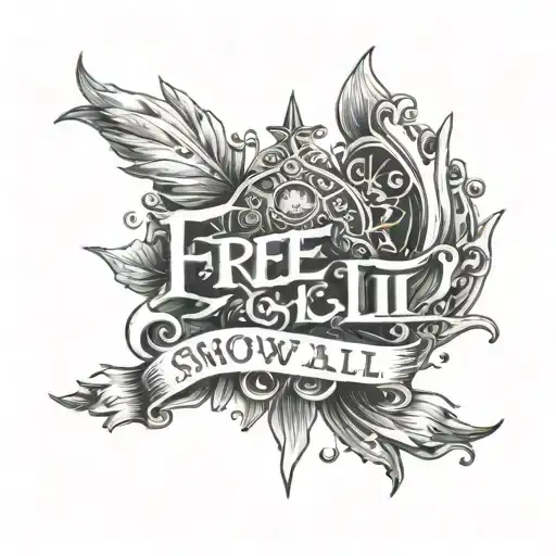 Create A Tattoo Based On The Show 'Snowfall' On Hulu With The Quote 'Free From It All'