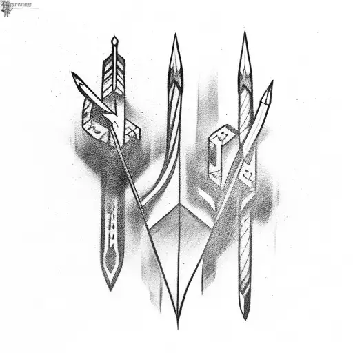 Arrow Going Around Your Under Arm