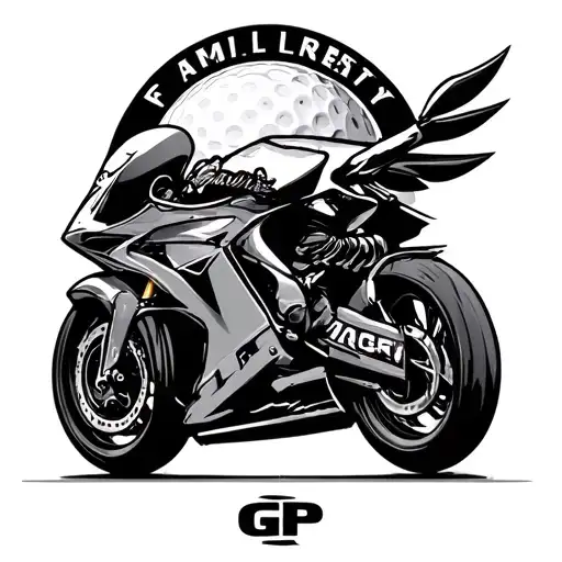 Golf Ball Moto Gp Family Crest