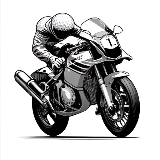 Golf Ball Moto Gp Family Crest Sleeve Clockface