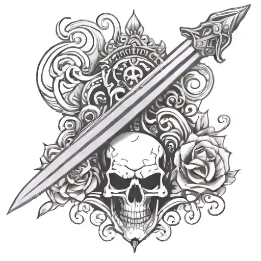 Sword With Skull