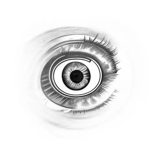 Eye With Moon In The Iris