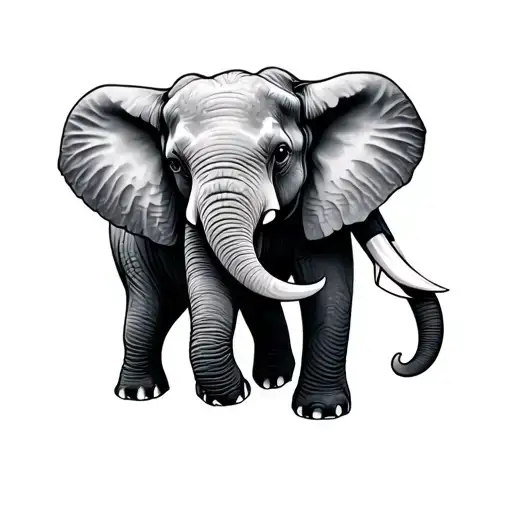 Infinity Symbol And Elephant