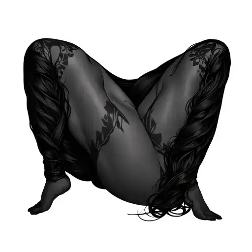 Women Body Simple Line Drawing