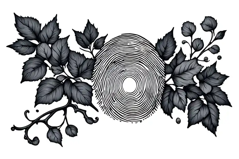 Finger Print With Vine