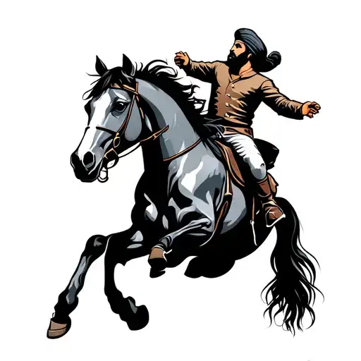 Bhai Bachittar Singh Horse Jumping