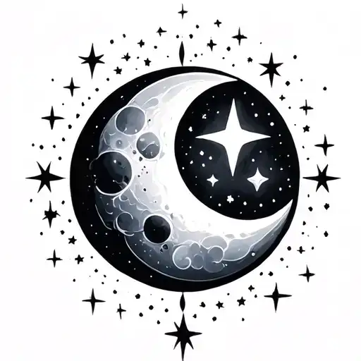 Stars And Moon