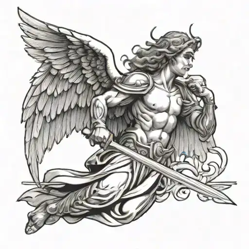 Biblical Accurate Angel With A Sword