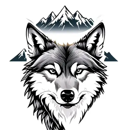 Wolf Head And Mountains