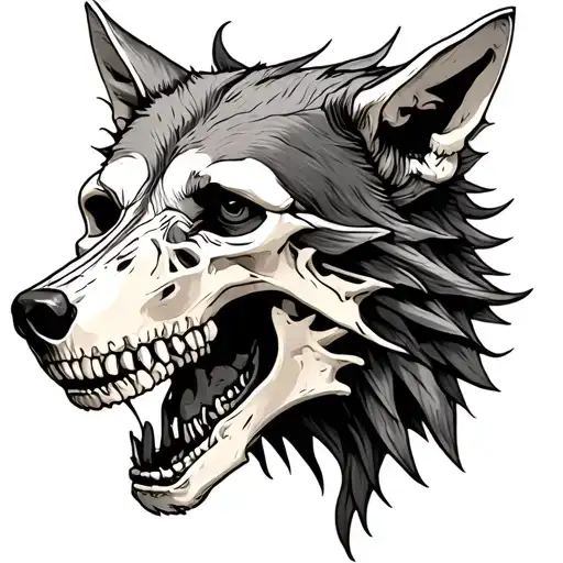 Wolf Skeleton