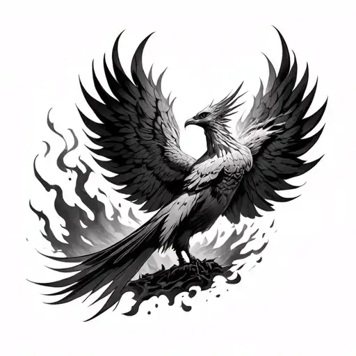 Phoenix Rising From The Ashes