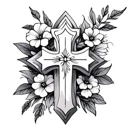 Floral Cross