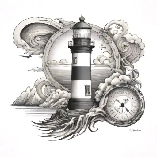 Lighthouse In The Circle