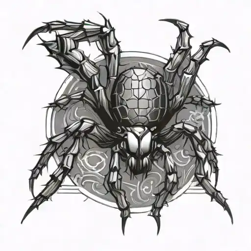 Spider With Number Six