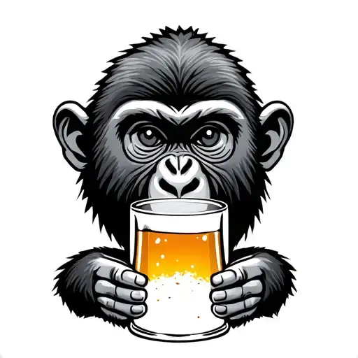 Monkey Drink Beer