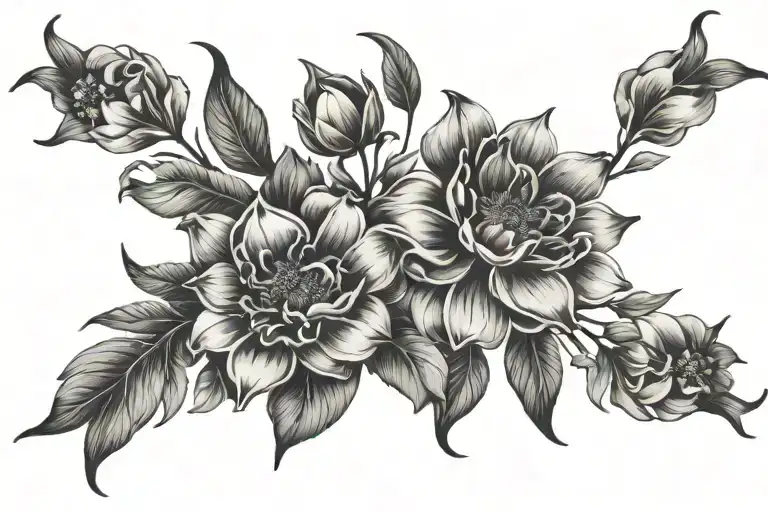 Birth Flowers Intertwined