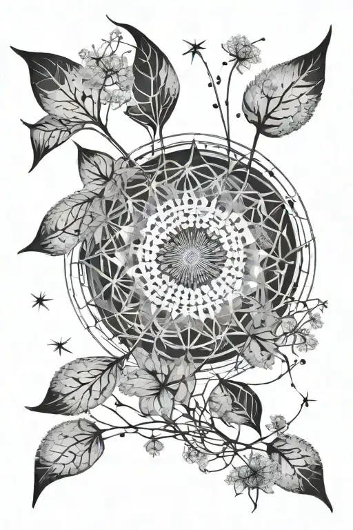 Dandelion Blowing Sacred Geometry Center