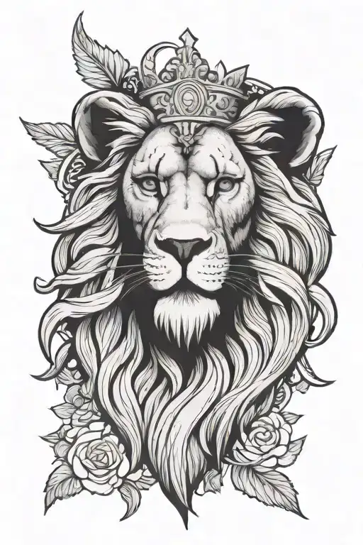 Catholic God Lion Head