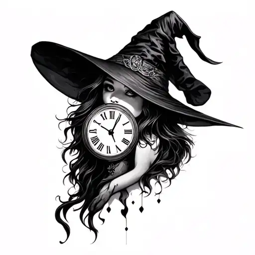 Witch With Clock