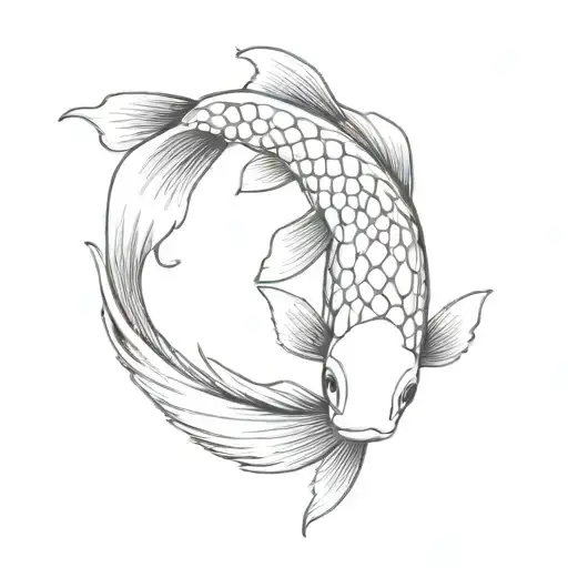 A Koi Fish
