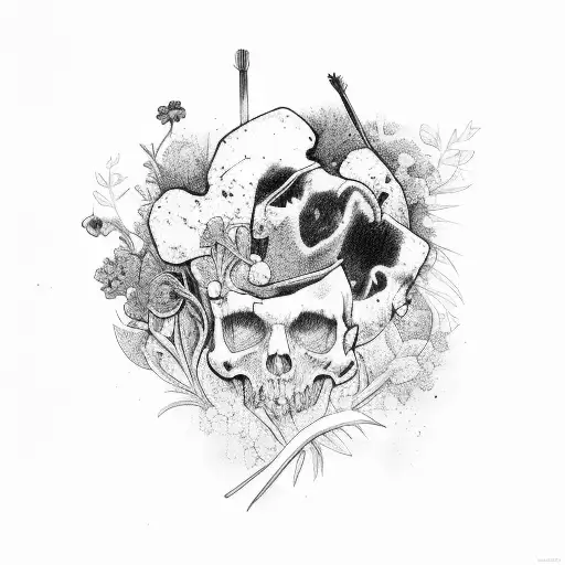 Bloody Gardener With A War In The Background Realistic