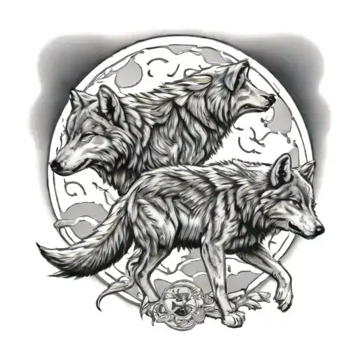 Wolves Howling At The Moon