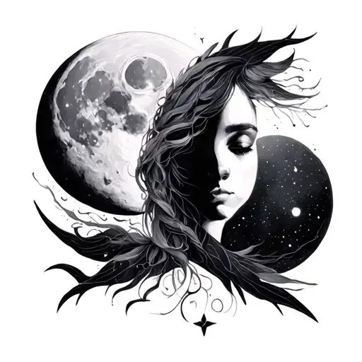 Gemini And With The Moon