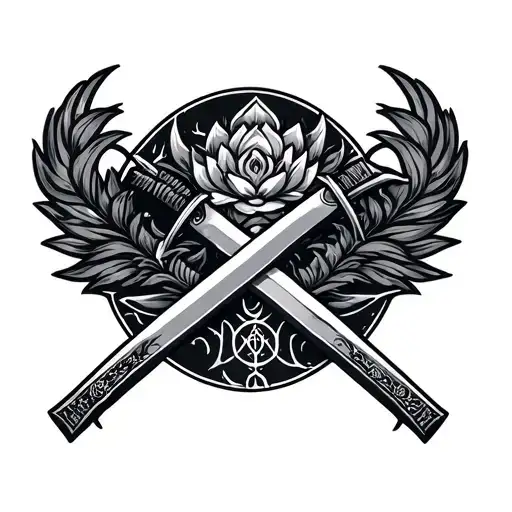 Zadiac Sign Gemini With Katana