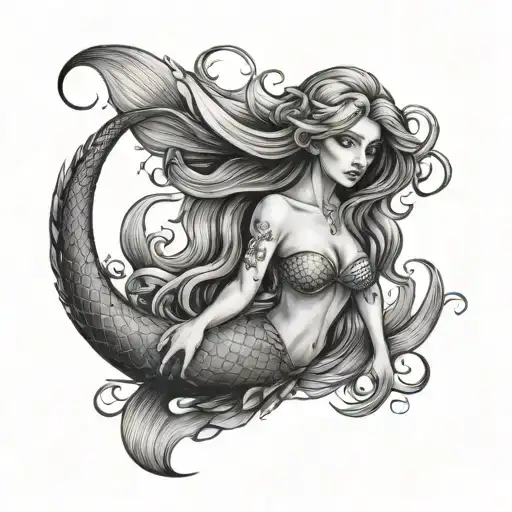 Mermaid Girl Sea Creature
