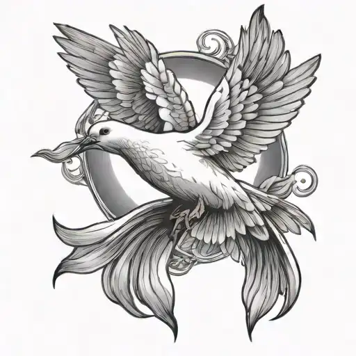 Dove Flying Over Crss