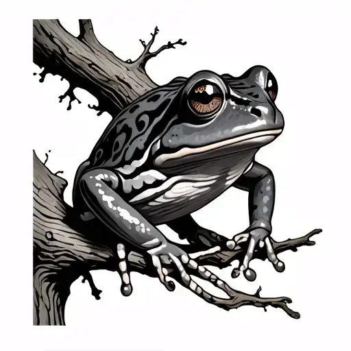 Frog On A Tree