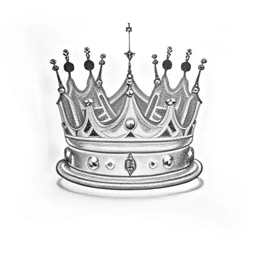 Bracelet Letter M With Crown