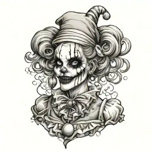Zombie Female Clown Woman