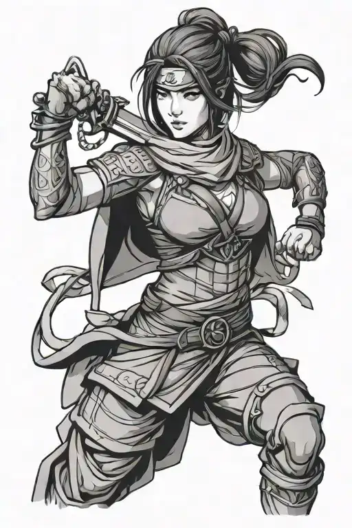 Manga Female Ninja Warrior