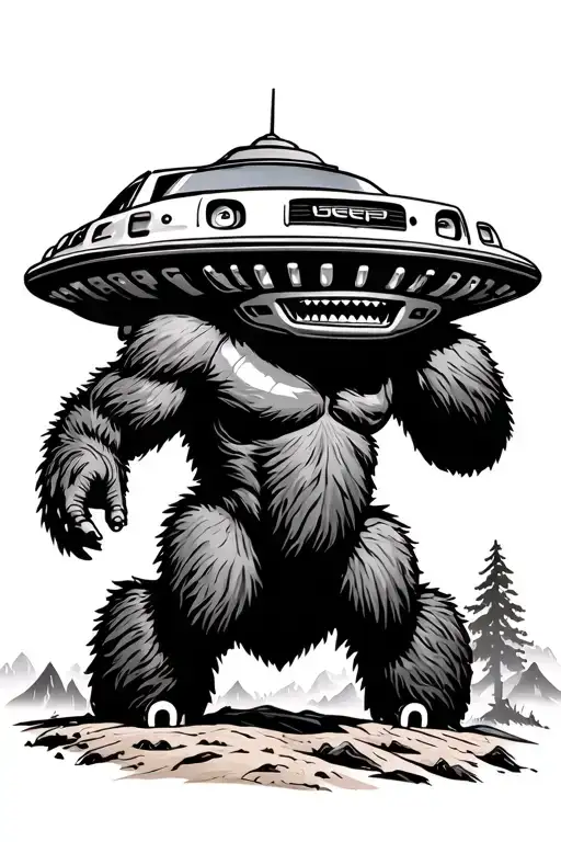 Jeep Ufo Bigfoot