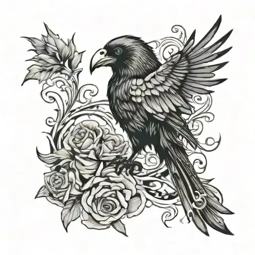 Crow Hitting A Dwarf