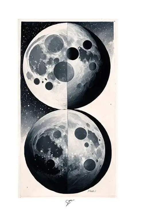 Geometrical Moon Phases